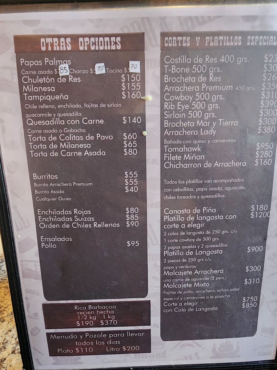 Las Palmas Steak Tacos Menu - Image 2